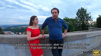 Preview 2 of Panyty Job - HUNT4K. B&ouml_ses M&auml_dchen verdient viel Geld mit ihrem sexy K&ouml_rper vor ihrem armen Vater