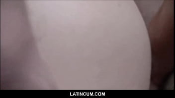 Preview 3 of Tampalxxx - Amateur Twink Latino Boy Paid Cash To Fuck Two Straight Men In Abandoned Building