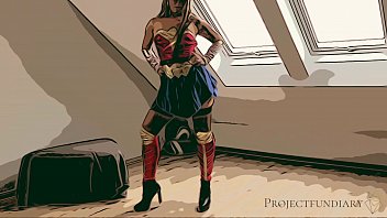 Preview 1 of Wwe X Videog - wonder woman cosplay - used like a slut,  projectfundiary