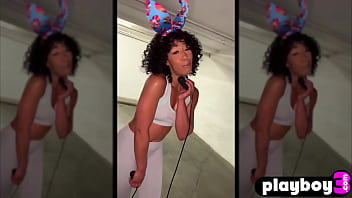 Preview 1 of Deepthroat Sensual Jane - Petite black MILF Misty Stone played with her wet pussy after striptease action