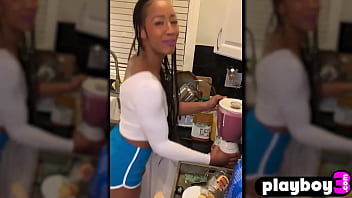 Preview 1 of First Time Anal Annika - After sexy black MILF babe Misty Stone made shake she played with her wet pussy