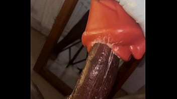 Preview 3 of Tushy Kedira Lust - Stocking and deep throating my Sextoy like a slave till it gets nasty