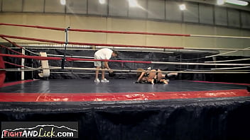 Preview 1 of Malaysian 3x - European lesbian babes passionately wrestling