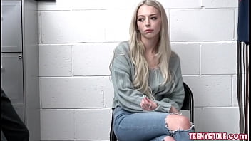 Preview 1 of 4 Erys Xxx - Blonde young Lily Larimar caught shoplifting and banged by officer