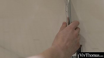 Preview 1 of Bf Video Youxxx - Gorgeous blonde wearing sexy lingerie and stockings eats lovers pussy