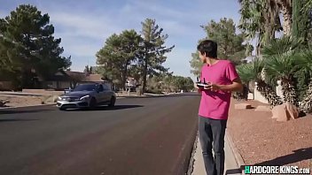 Preview 1 of Interview Slut - Young guy fucks busty MILF neighbor