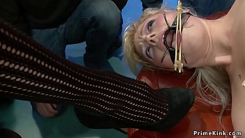 Preview 2 of Xx Beado - Hot blonde in socks public banged