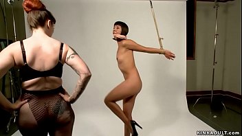 Preview 3 of Marathi Nude Dance - Busty mistress whips bound model