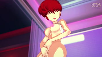 Preview 4 of Pain And Hard Xxx - Ranma Saotome explores her female body to orgasm