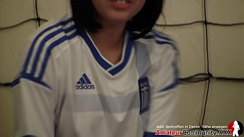 Preview 1 of Doive Lee - Horny Greek girl with bright eyes &amp_ black hair fingers her pussy after the soccer training until she cums hard! AMATEURCOMMUNITY.XXX