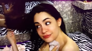 Preview 3 of X X Bido - LORI WIPES CUM OF HER FACE