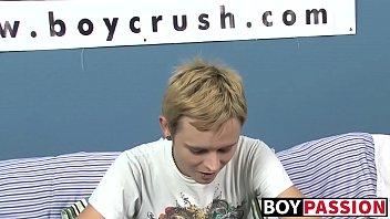 Preview 2 of Griai Xxx - Inked twink Miles jerking off and stuffing dildo in his ass