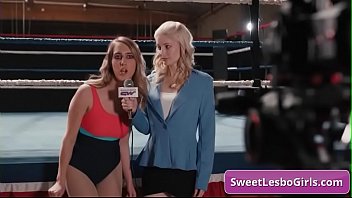 Preview 2 of Fan Femalex - Sexy lesbian babes Ariel X,  Sinn Sage getting hardcore on each other in the wrestling ring