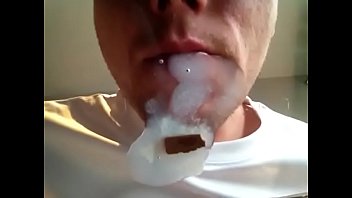 Preview 2 of Hot Tichear - Cum on glass table,  lick up play swallow