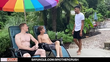 Preview 1 of Pesantren Porno - Horny stepbrothers lick and fuck their hot ass Latin Stepcousin