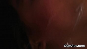 Preview 2 of 2giral 1 Boy Fucking Video - Hot honey gets sperm shot on her face gulping all the sperm