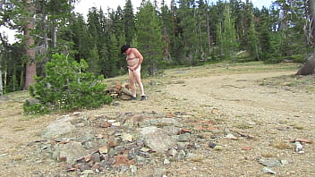 Preview 1 of Many Sweat - Naked on top of the mountain.