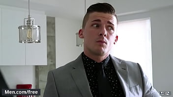 Preview 2 of Madisin Lee Anal Christmas - Chiseled Hunks Body (Peter Pounder) All He Thinks Is Fucking (Jake Porter) - Men.Com