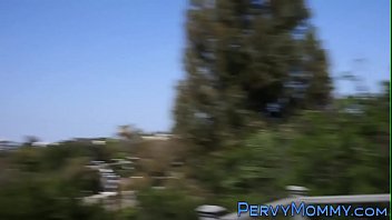 Preview 1 of Azumi Mizushima Sex In Bus - Blonde stepmom in high heels