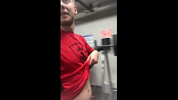Preview 2 of Nacho Vidal Videos - risky jerk at the gym,  almost got caught - Cryogenic121