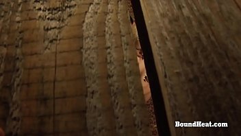 Preview 1 of Secx Download - Voyeur Mistress Masturbates And Moans While Peeking On Lesbian Slave