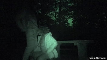 Preview 2 of Prn Vdo - Nightshot dogging gangbang with cum dump Jessica