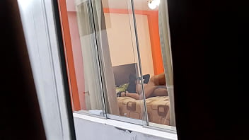 Preview 3 of 16 Yers Hd - vecina mexicana enfermera Miranda follando con su amante sin cerrar la ventana