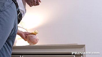Preview 1 of Brex - Private.com - Young Hottie Hanna Rey Gets Her Mouth Pussy &amp_ Ass Fucked