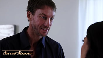 Preview 1 of Mother Blows Son Till He Cums - ADULTMOBILE -  Naughty Gal Ritchie Has To Sneak Around To Fuck Her Stepdad Ryan So Her Mom Doesn&#039_t Find Out
