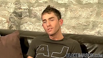 Preview 2 of Fucking Goos - Slim twink Kane jerks off big throbbing dick after interview