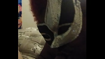 Preview 4 of Lia Lor Sex Triple - My masked red head bbw sucking me up