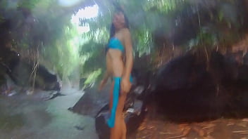 Preview 1 of Mom And Son Bathroom Fuck - Exotic FUCK in Tropical rain # Orgasm in Jungle