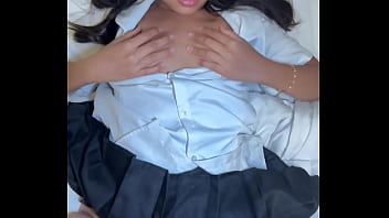 Preview 2 of Chinese Porn Tube - 18yo Thai student get creampied by foreigner after school