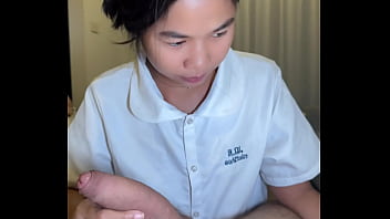 Preview 1 of Chinese Porn Tube - 18yo Thai student get creampied by foreigner after school
