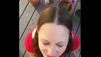 Preview 4 of Ninj Xxx - who is she? cute brunette getting cummed and pissed on