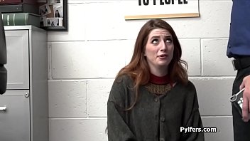 Preview 2 of 1 Na Sex - Busty red head ends up gagging officers cock