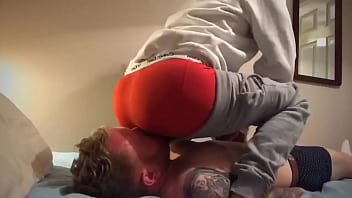 Preview 3 of Natural Tits Massage Rita - Fart slave worships and eats master Max&rsquo_s farts and ass