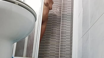 Preview 3 of Jordi Bang Rod - Sexy Wife Shaving Pussy in Shower