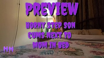 Preview 1 of Arabsxpoce - Horny Step Son Cums Next To In Bed (Preview)