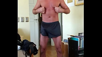 Preview 2 of Big Boobs Sexvideo - Pervy PapiFachero loves his fat daddie boner in his Ranger Silkies and flip flops,  never get tired of this! #rangers #sil ...