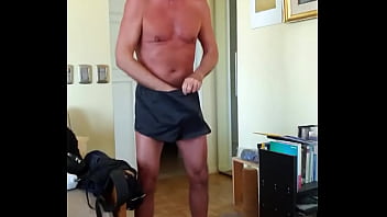 Preview 3 of Big Boobs Sexvideo - Pervy PapiFachero loves his fat daddie boner in his Ranger Silkies and flip flops,  never get tired of this! #rangers #sil ...