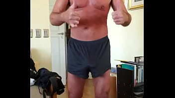 Preview 1 of Big Boobs Sexvideo - Pervy PapiFachero loves his fat daddie boner in his Ranger Silkies and flip flops,  never get tired of this! #rangers #sil ...