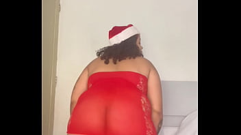 Preview 1 of Vary Little Teen Sex - BBW Christmas Whore twerk strip &amp_ Squirting
