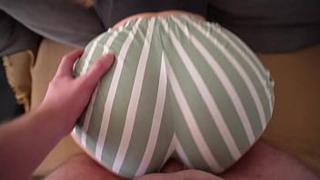 Preview 2 of Jangl Sex Porn - Fucked my stepsister through a hole in her shorts,  her torn shorts turned me on