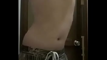 Preview 1 of Sissy Maid With Tit Tray - Hetero gay desnud&aacute_ndose