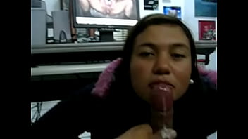 Preview 4 of Bailey Jay Shemale Oral Creampie - Gordita chupando