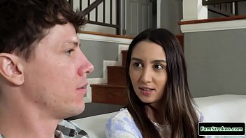 Preview 1 of Dance Music Belly - Petite stepsis sucks stepbro for remote