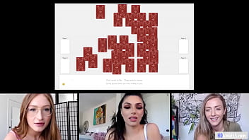 Preview 2 of Mom60u And Son14 - Boring Lesbians Having Conference Call And More... - Karla Kush,  Darcie Dolce,  Skylar Snow