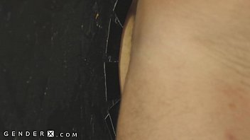 Preview 4 of Black Big Penis Fucking - Trans Latina Fucks Stranger Through Gloryhole - GenderX