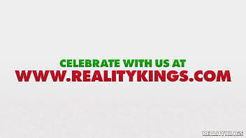 Preview 1 of Mp4 Video Mam Son - REALITY KINGS - Alexis Tae,  Lulu Chu,  Kylie Rocket &amp_ Angel Youngs Share Their Christmas Present,  A Big Hard Dick